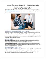 One of the Best Rental Estate Agents in Harrow.pdf
