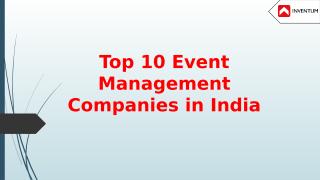 Top 10 Event Management Companies in India.pptx