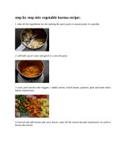 step by step mix vegetable korma recipe.doc