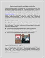 Importance of Corporate Security Services London.pdf